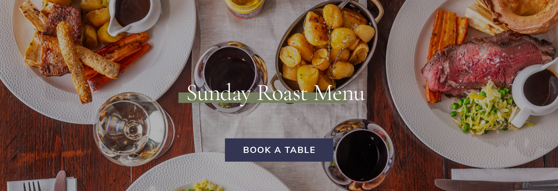 Sunday Menu at Crown & Greyhound